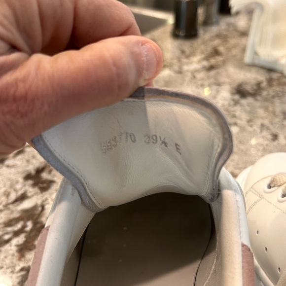 Alexander McQueen Oversized Women's Sneakers, White/Patchouli, Size 9.5 US - Picture 9 of 13